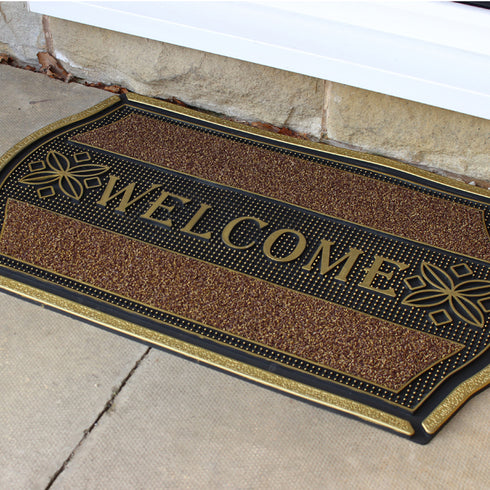 Welcome Pvc Pin Door Mat 45x75cm